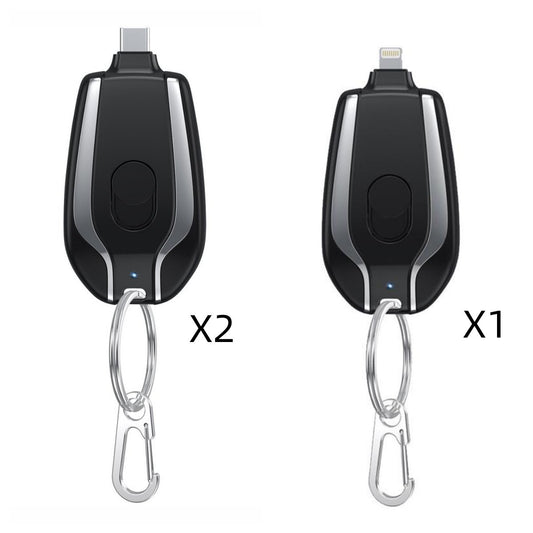 Mini Keychain Power Bank – 1500mAh Fast Charger (Type-C)