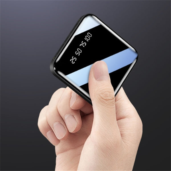 Mini Mirror Power Bank – 20000mAh Fast Charging Portable Charger