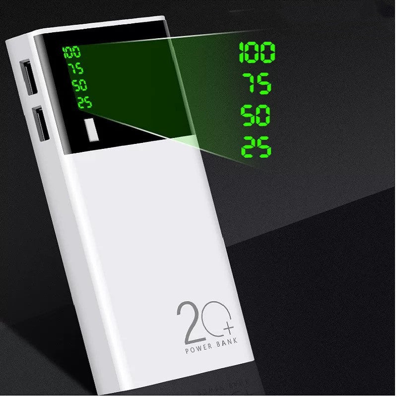20000mAh Portable Power Bank – Fast Charging & Compact Design