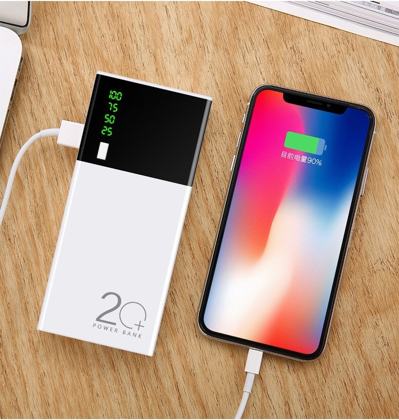 20000mAh Portable Power Bank – Fast Charging & Compact Design
