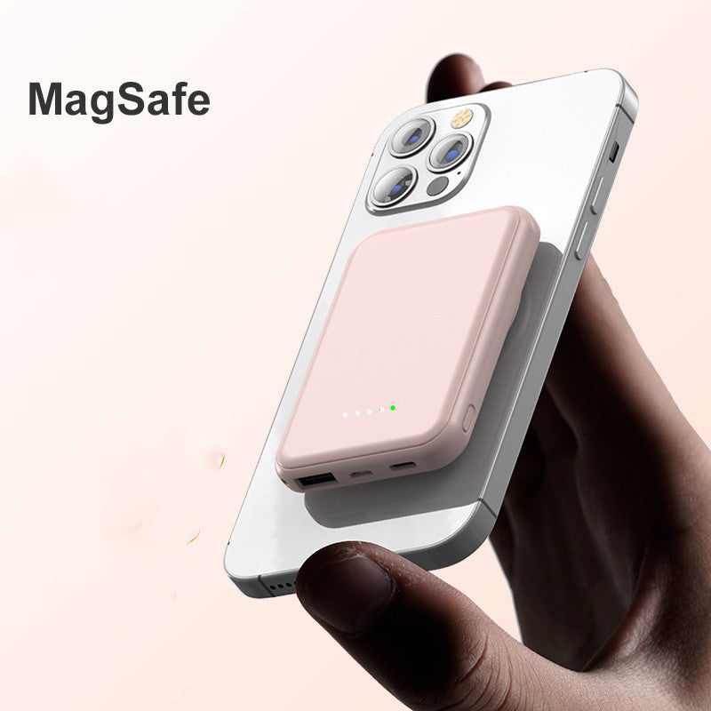 Mini Magnetic Wireless Power Bank – 5000mAh Fast Charger