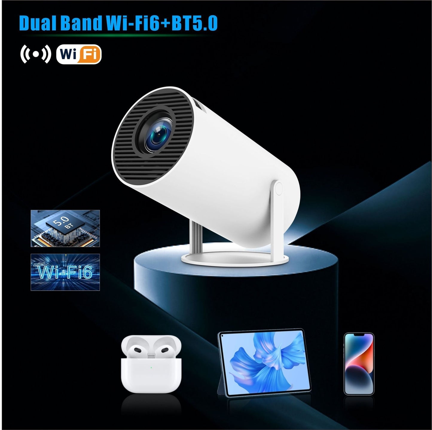 HY300 Pro Mini Projector – Home Theater Entertainment