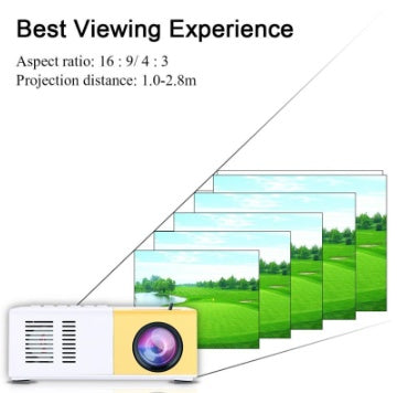 YG300 Mini Portable HD LED Projector – Home Theater Cinema