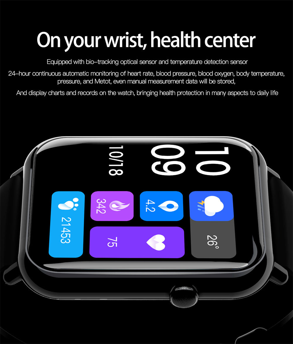 Smart Waterproof Watch – Fitness Tracker with Heart Rate & Sleep Monitor