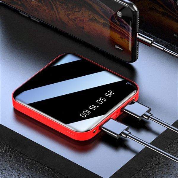 Mini Mirror Power Bank – 20000mAh Fast Charging Portable Charger
