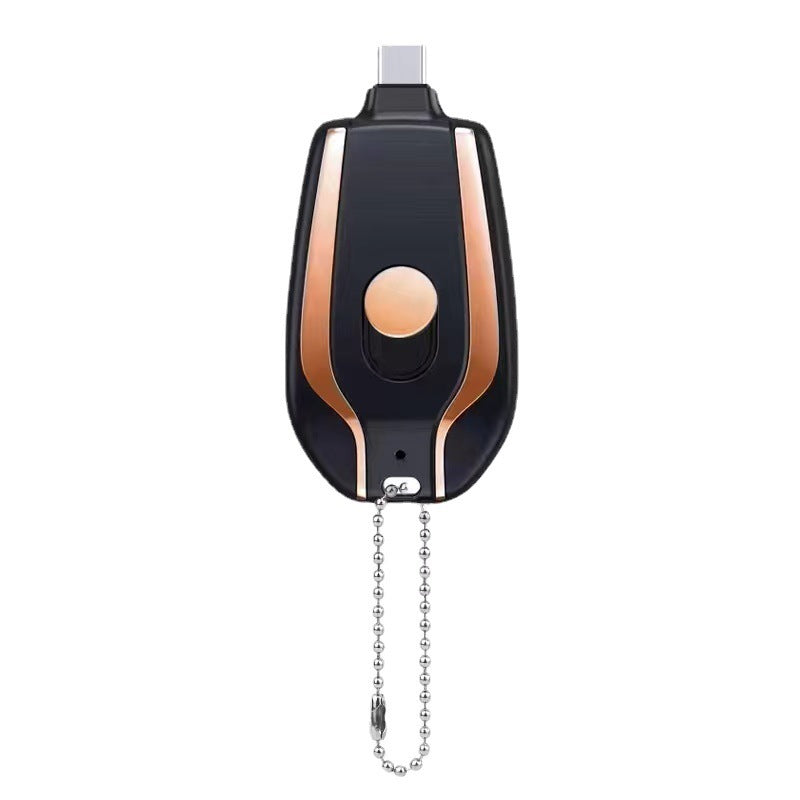 Mini Keychain Power Bank – 1500mAh Fast Charger (Type-C)
