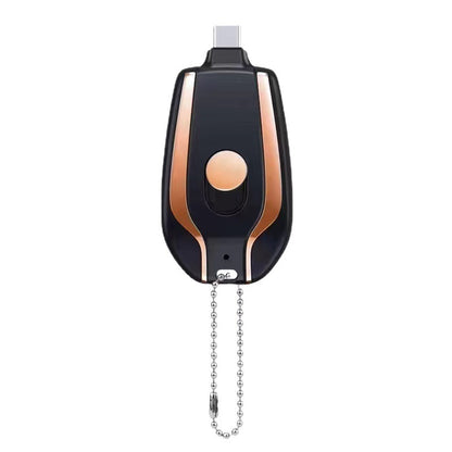 Mini Keychain Power Bank – 1500mAh Fast Charger (Type-C)