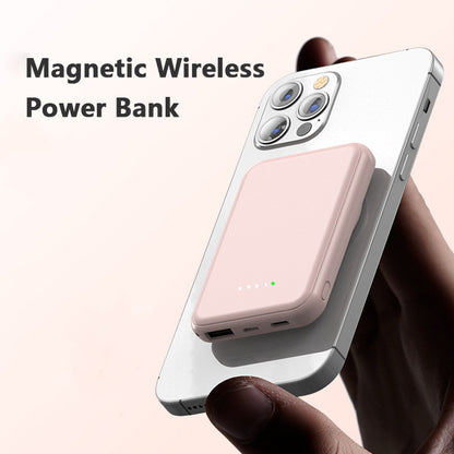 Mini Magnetic Wireless Power Bank – 5000mAh Fast Charger