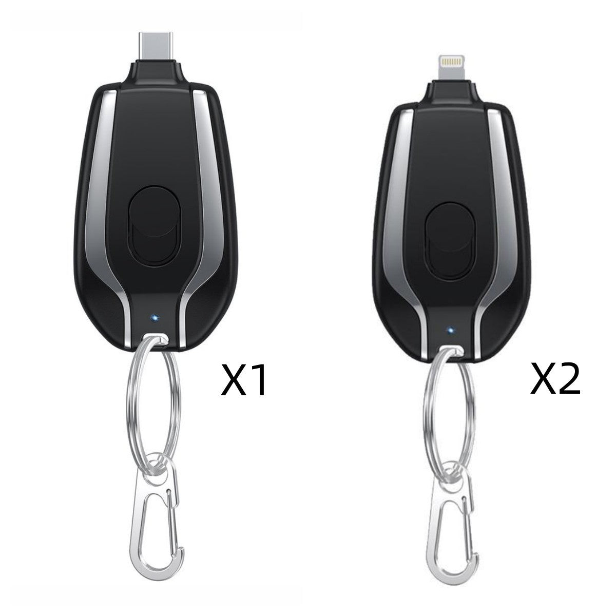 Mini Keychain Power Bank – 1500mAh Fast Charger (Type-C)
