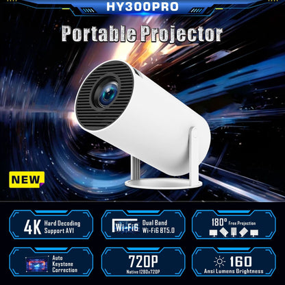 HY300 Pro Mini Projector – Home Theater Entertainment