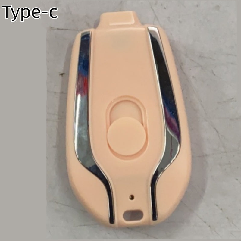 Mini Keychain Power Bank – 1500mAh Fast Charger (Type-C)