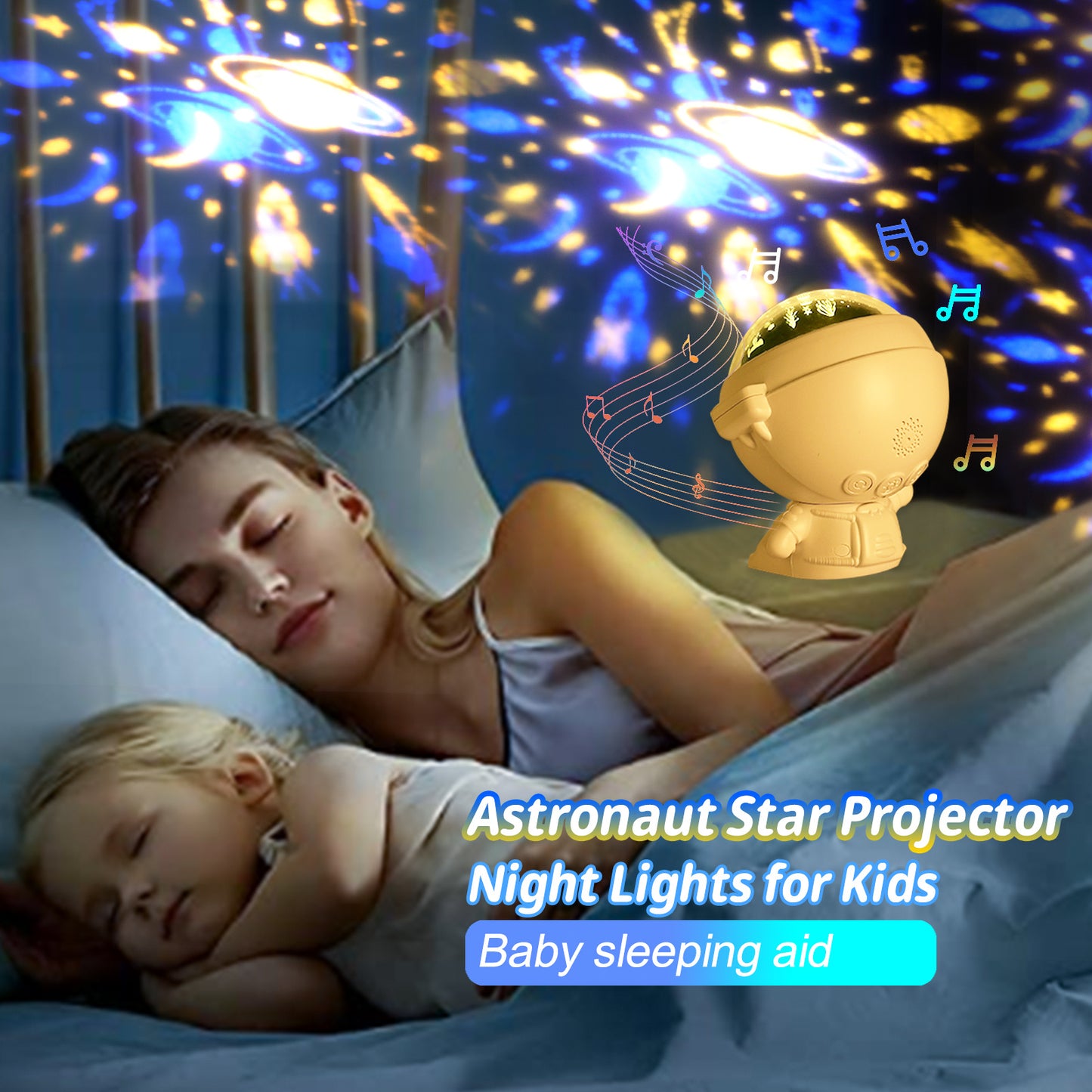 Galaxy Astronaut Star Projector – Starry Sky Night Light