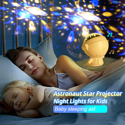 Galaxy Astronaut Star Projector – Starry Sky Night Light
